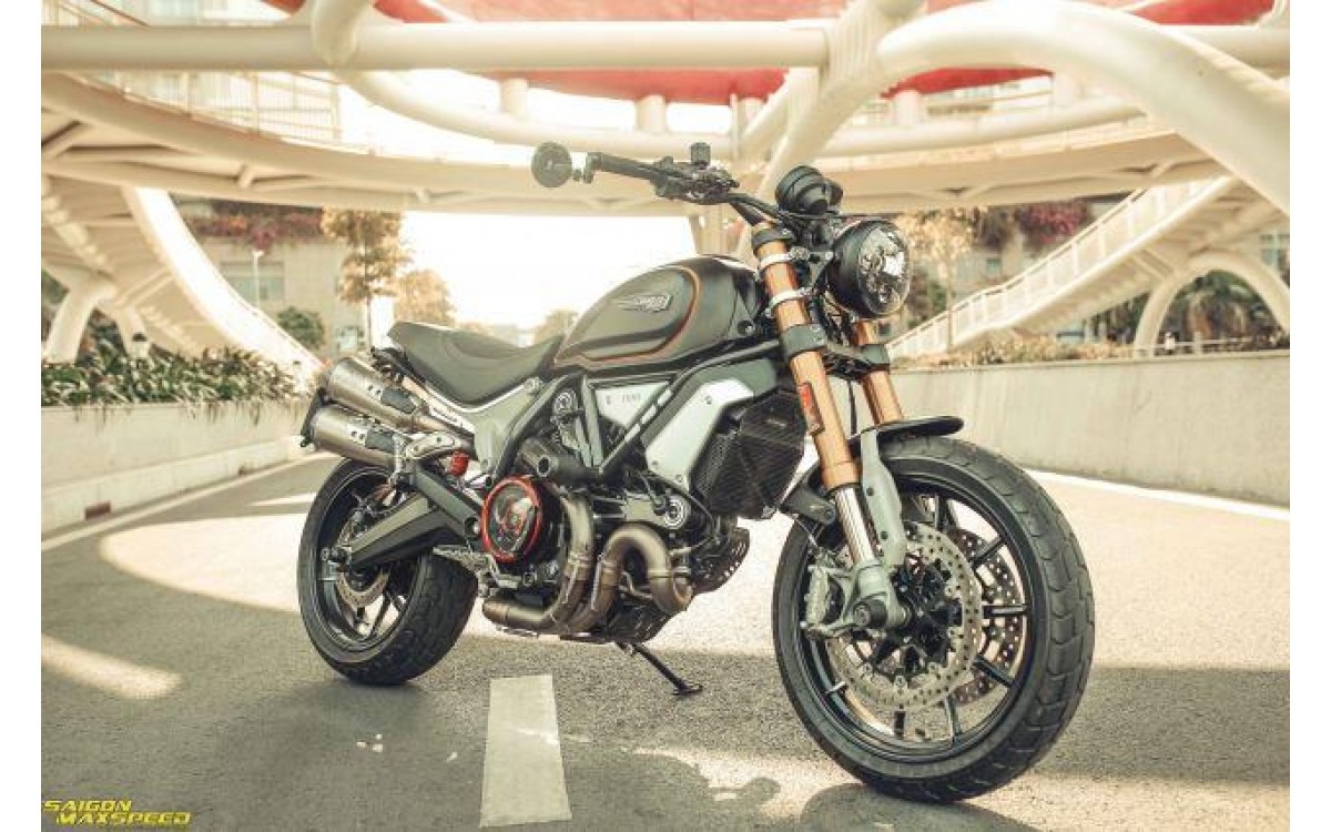 Ducati Scrambler 1100 Sport độ - Vẻ đẹp thanh lịch đầy ấp công nghệ trên đường phố Việt